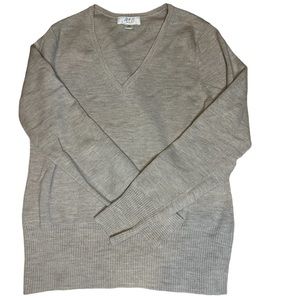 ATL Studio Grey V Neck Sweater